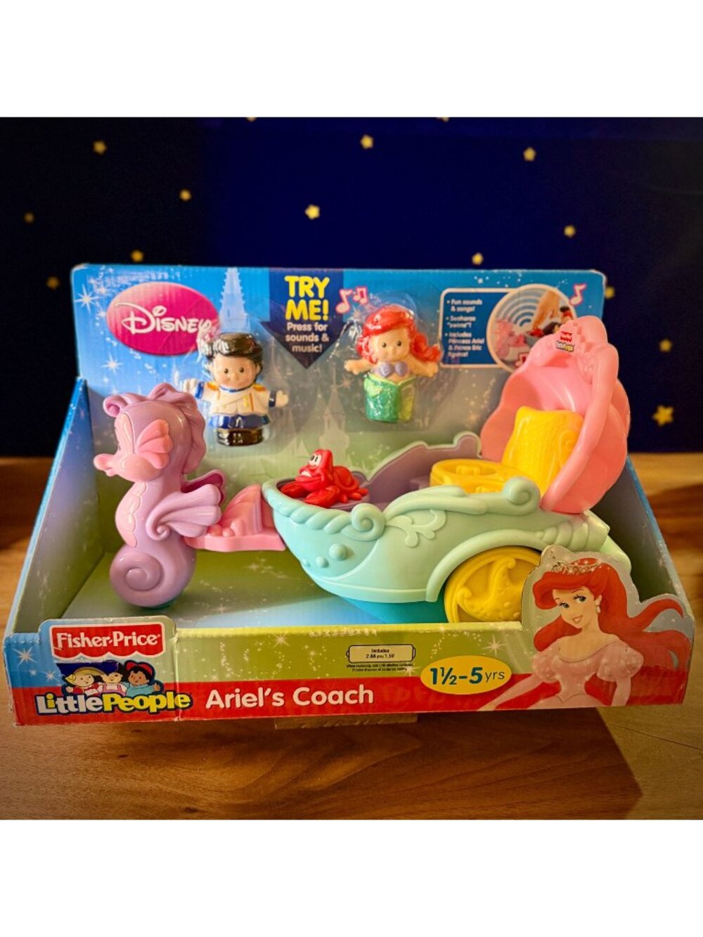 Ariel Little Mermaid Little People Ariels Coach Playset | Fisher-Price Disney